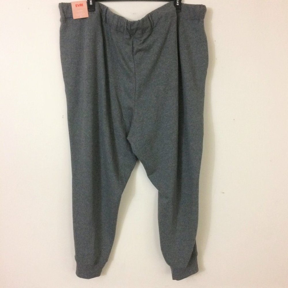 EVRI Ribbed Hem Cotton Blend Jogger Pants 4X - Picture 6 of 11